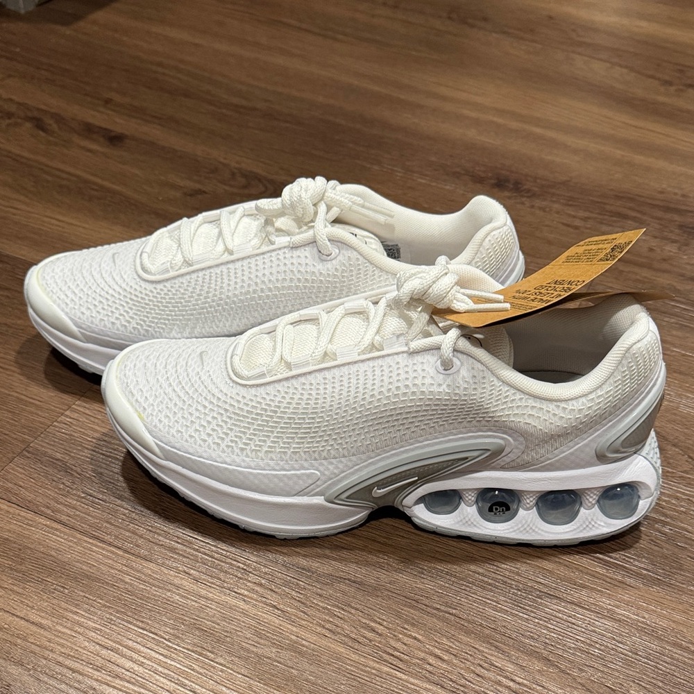 Nike Women's Air Max DN Sneakers (White and Gray) 9.5